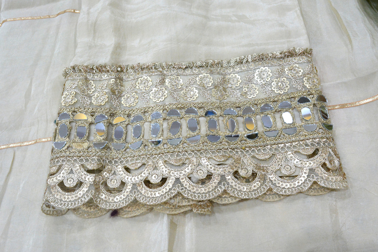 Crepe Silk Stitched Suit