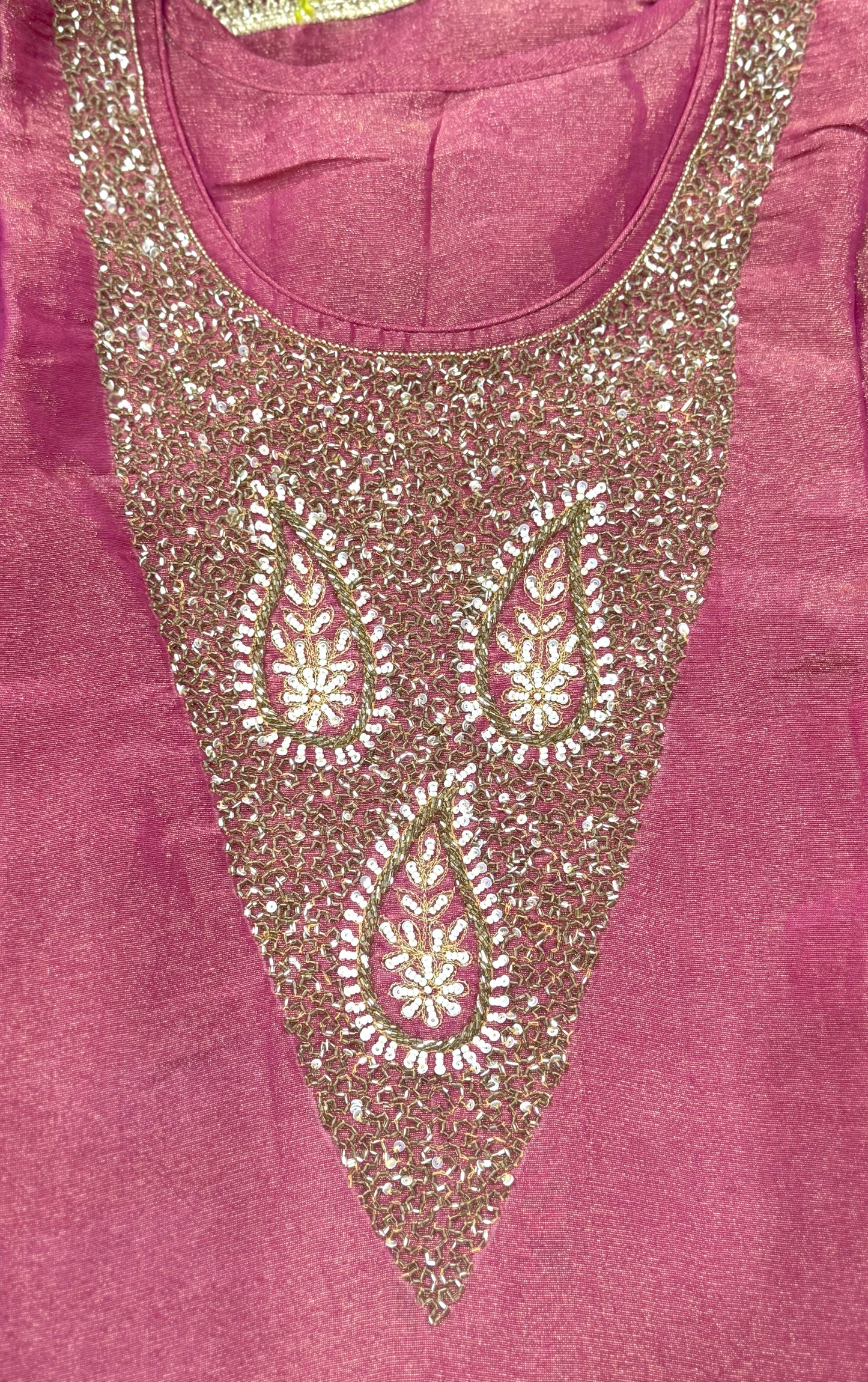Shimmer Pink Unstitched Suit