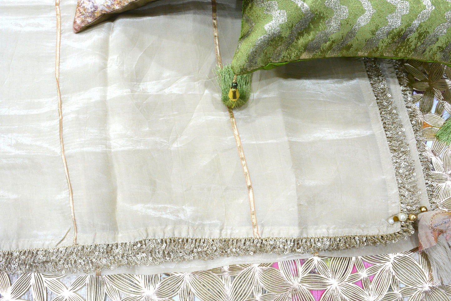 Crepe Silk Stitched Suit