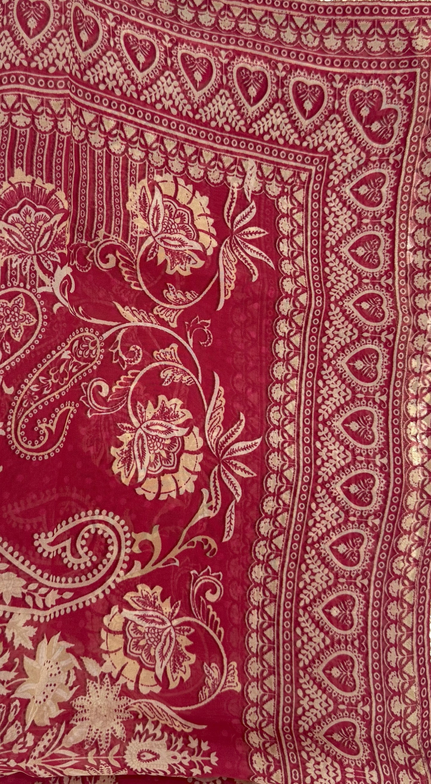 Silk Red Unstitched Suit