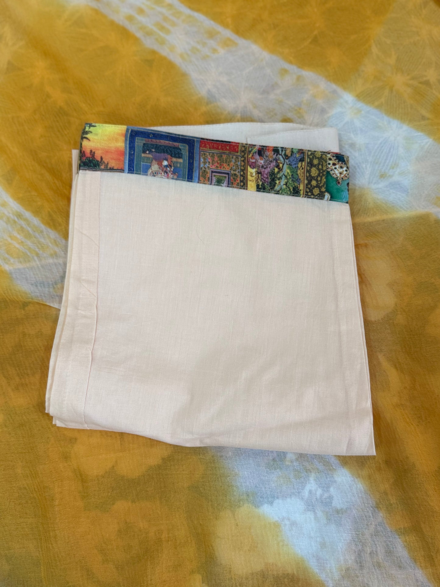 Cotton Stitched Suit With 3-D Print