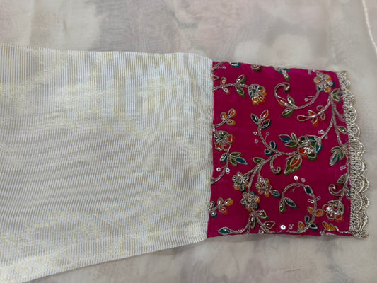 Burberry Stitched Suit With Zari Work