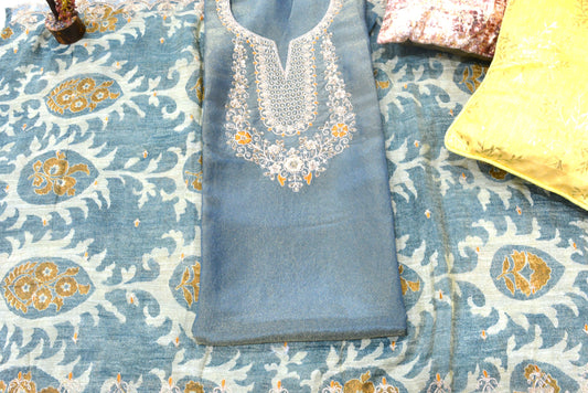 Shimmer Sotek Green Unstitched Suit