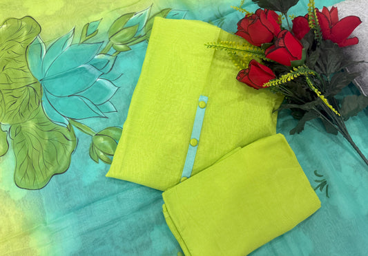 Mul Green Unstitched Suit