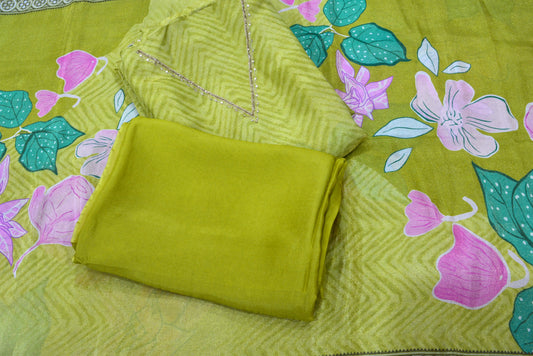 Shimmer Silk Unstitched Suit