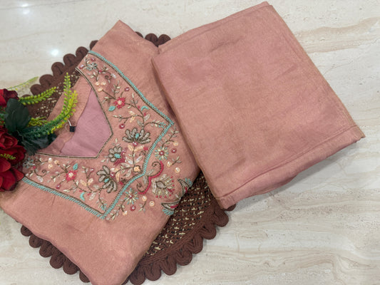 Peach Shimmer Kaftan