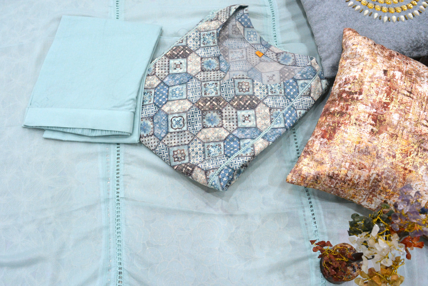 Chicken Kari Cotton Stitched Suit