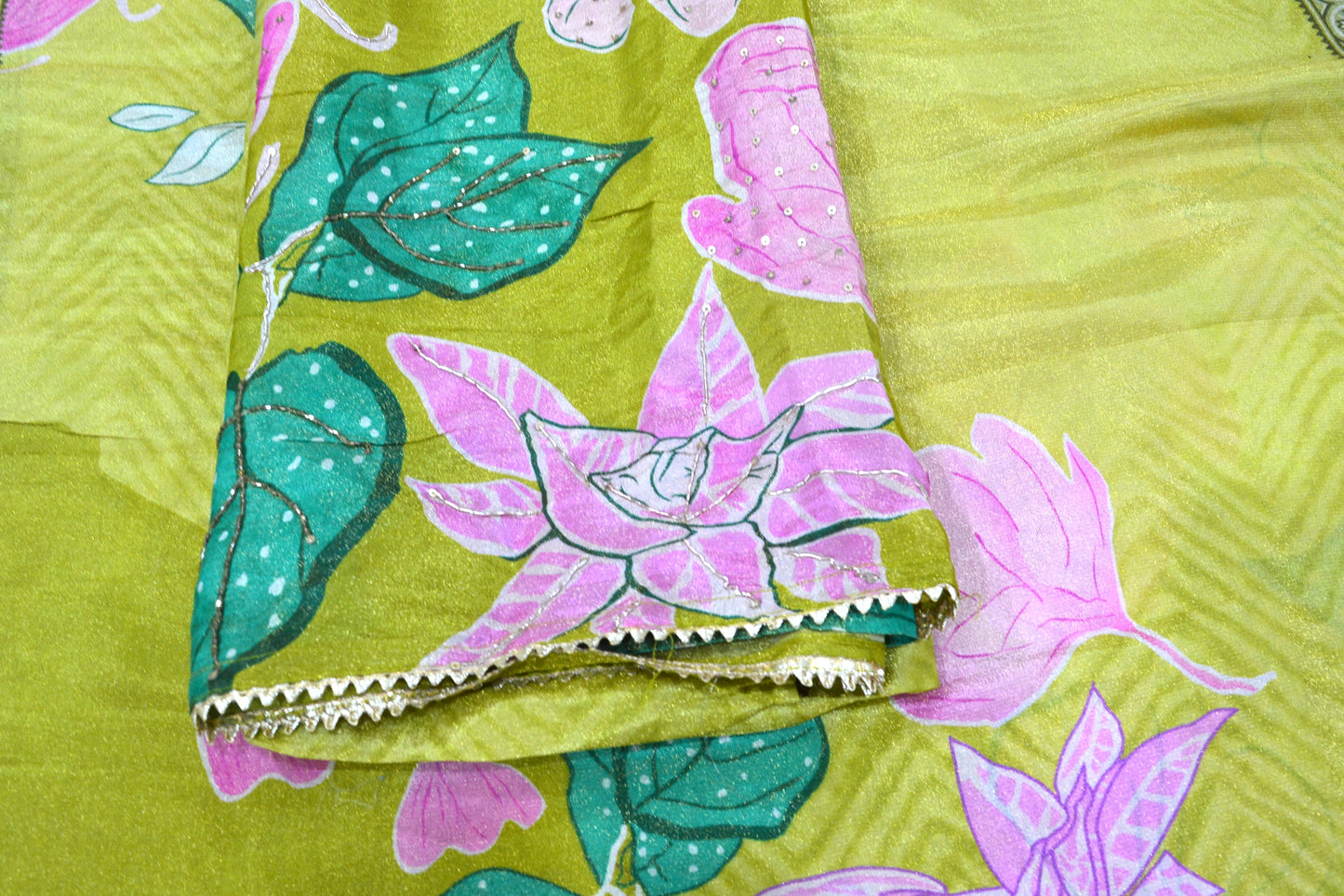 Shimmer Silk Unstitched Suit