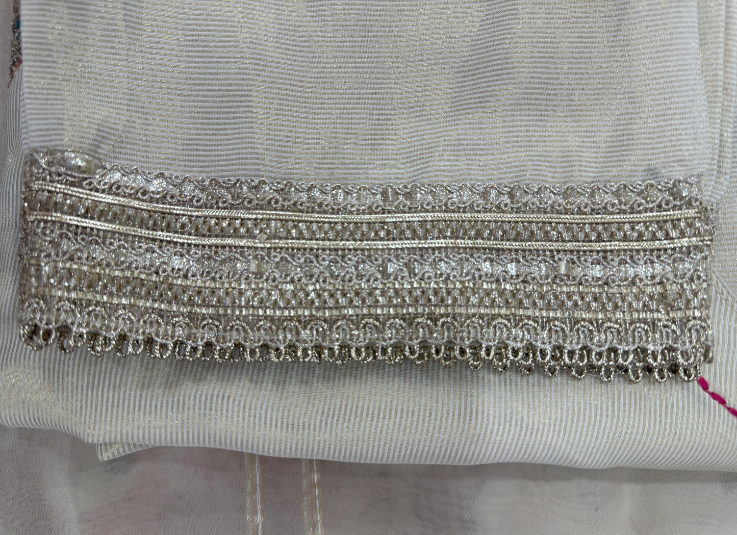 Burberry Stitched Suit With Zari Work