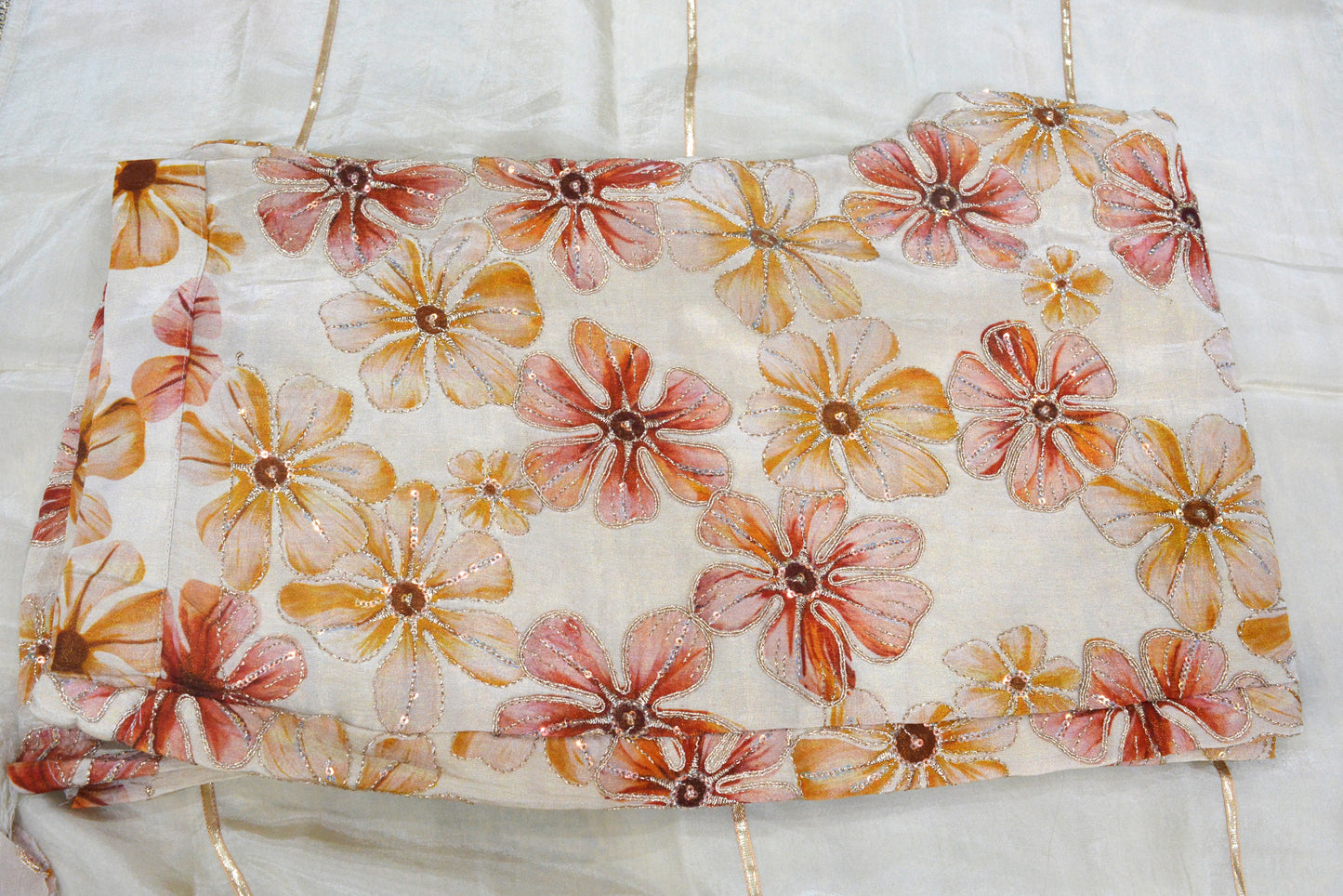 Crepe Silk Stitched Suit