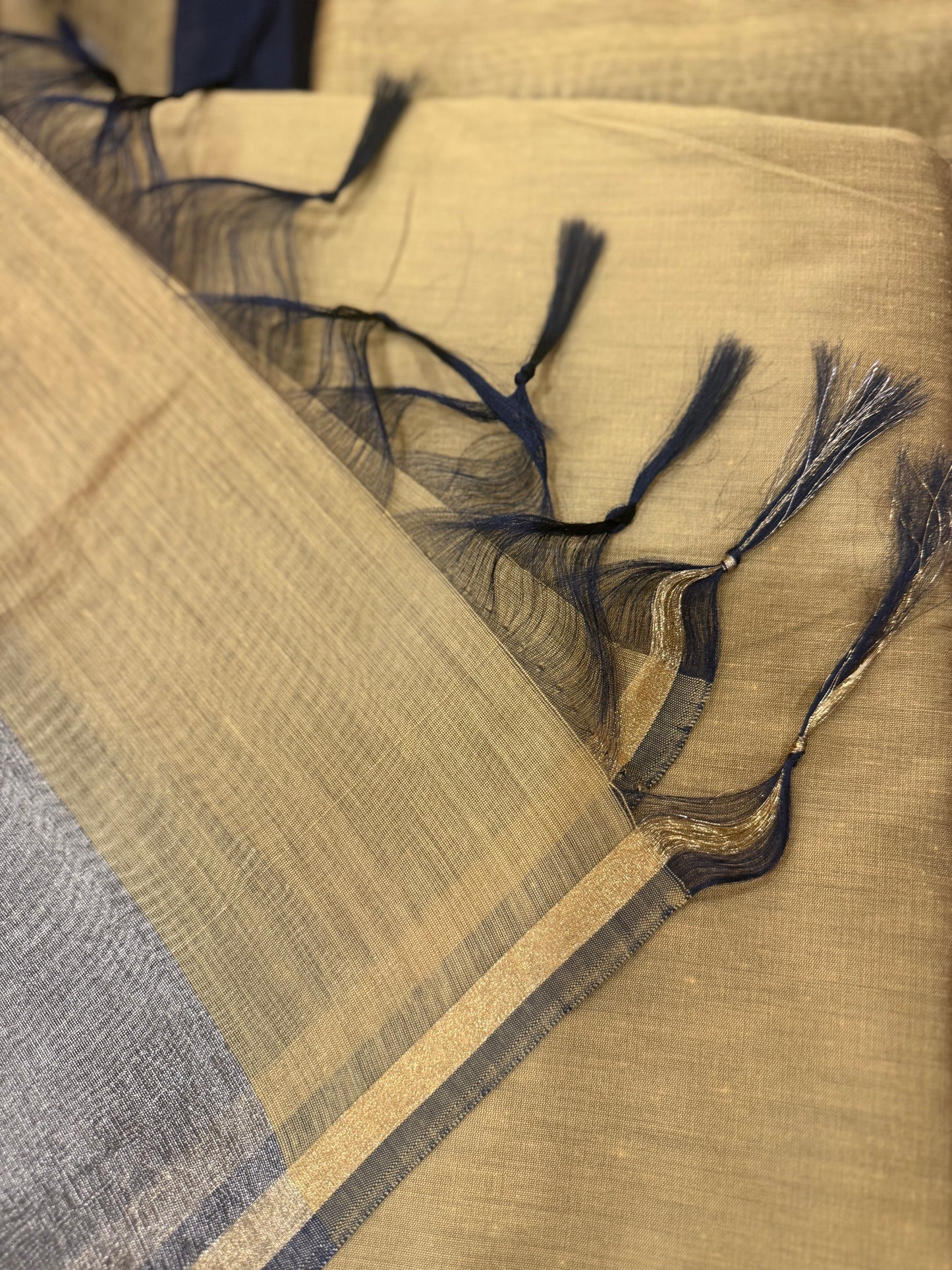 Golden Row Silk Unstitched Suit